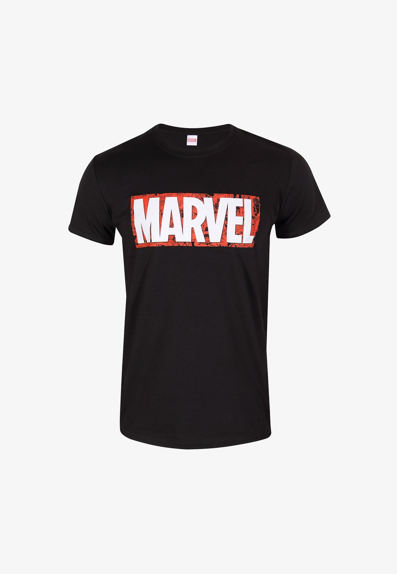 Henry Tiger MARVEL COMICS LOGO - Triko s potiskem - black