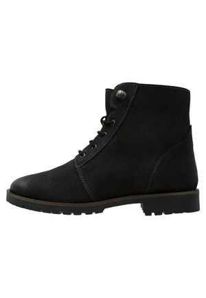 Bottines à lacets - black