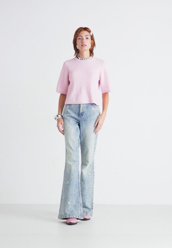 PCSILLY SS O-NECK BC - Basic T-shirt - roseate spoonbill melange3