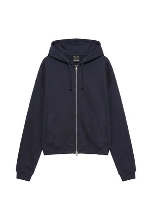 PULL&BEAR, ZIP-UP - HOODIE - Sweat zippé - dark blue