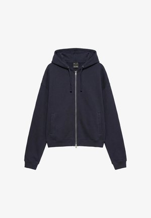 PULL&BEAR, ZIP-UP - HOODIE - Sweat zippé - dark blue