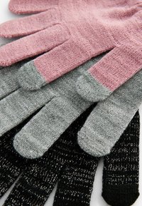 Next REGULAR FIT - Rukavice - pink grey black sparkle