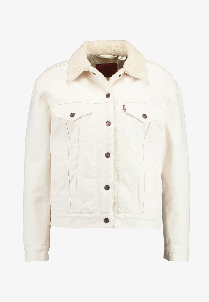 Levi's® EX BF SHERPA TRUCKER Jeansjakke icy ecru Levis Luna Jakke Orange | Dame | Yttertøy Jakker på