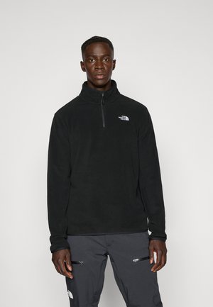 The North Face M GLACIER FLEECE 1/4 ZIP JACKET - Suéter de forro polar - black