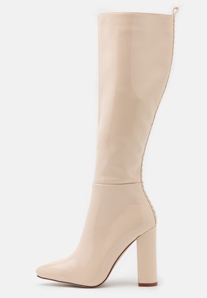 Bottes à talons hauts - off-white