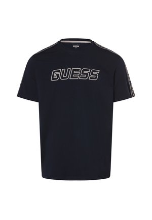 Guess, T-shirt con stampa - marine