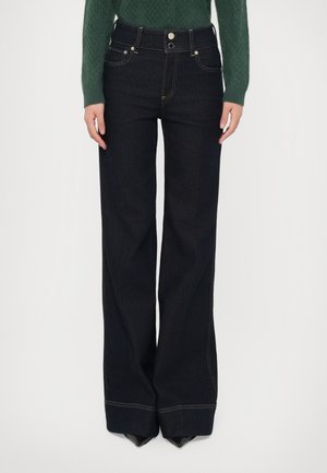 PERFECT WIDE LEG - Relaxed fit jeans - dark blue denim