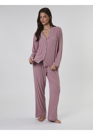 TRADITIONAL LONG SLEEVE SET - Pyjamas - pink