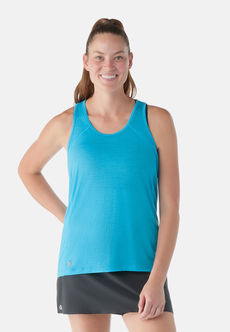 Smartwool ACTIVE ULTRALITE RACERBACK - T-Shirt sport - pool blue