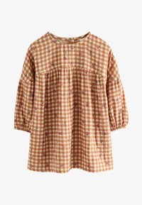 Selezionato, ochre yellow gingham