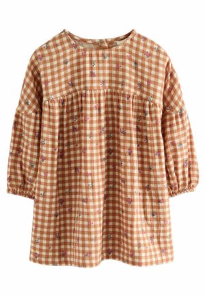 REGULAR FIT - Robe de jour - ochre yellow gingham