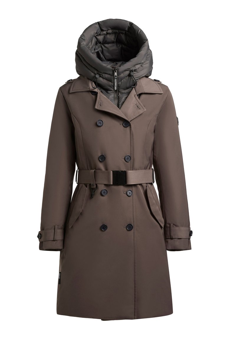 khujo Trenchcoat donkergrijs