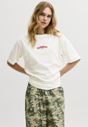 JJXX JXMILLOW LOOSE TEE - Μπλουζάκι με στάμπα - vanilla ice print:the breakfast