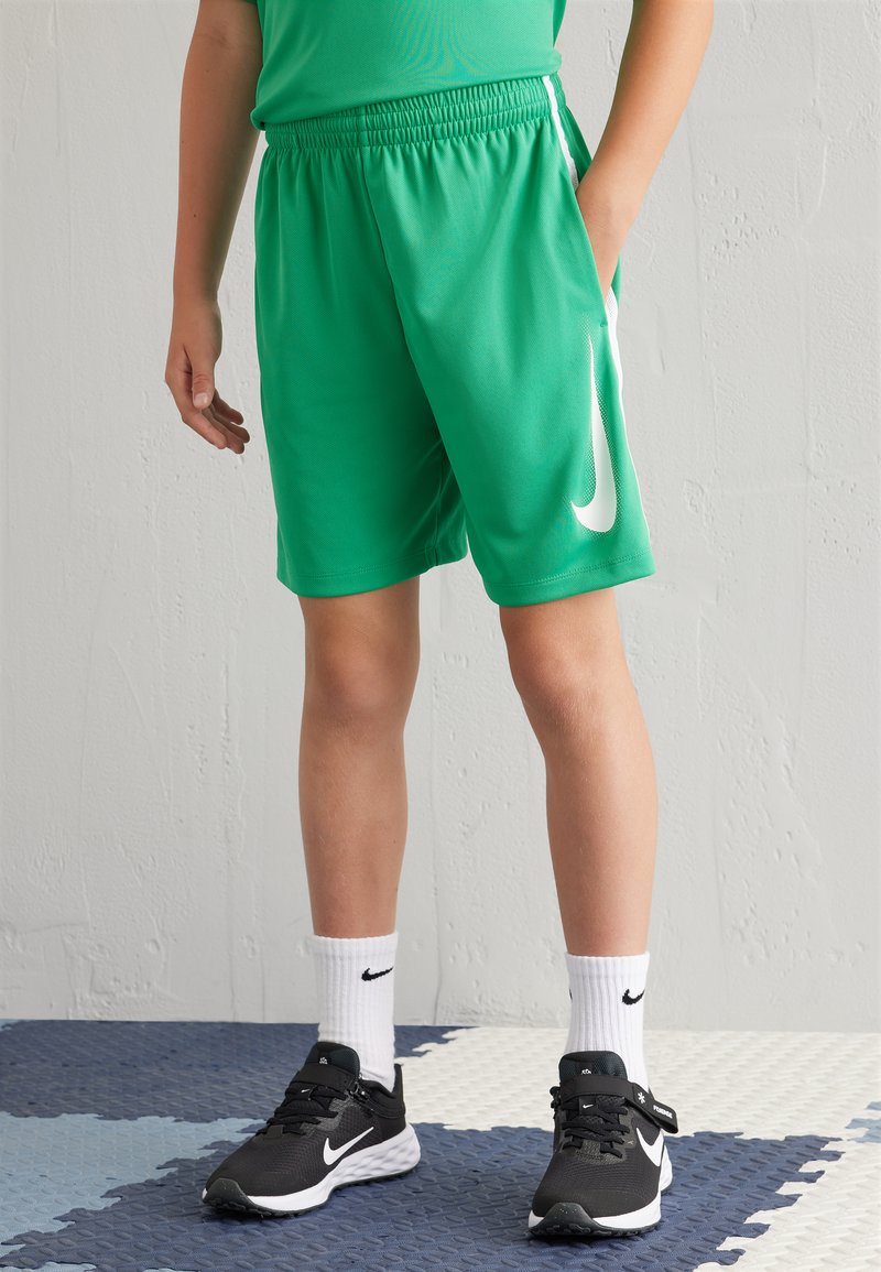 Nike Performance MULTI SHORT UNISEX - Pantalón corto de deporte - stadium green/white