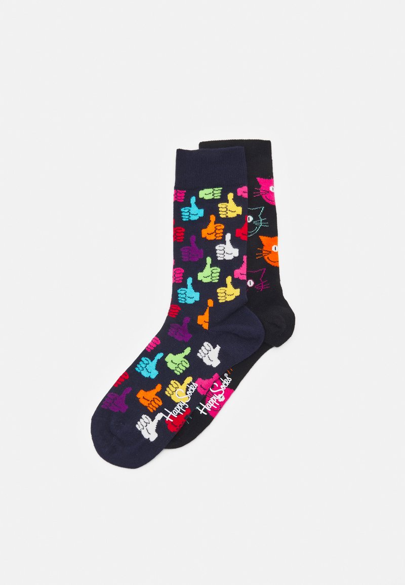 Happy Socks - CLASSIC CAT SOCKS UNISEX 2 PACK - Zeķes - multi coloured, Palielināt