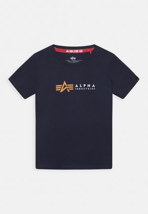 Alpha Industries LABEL KIDS TEENS UNISEX - Print T-shirt - blue