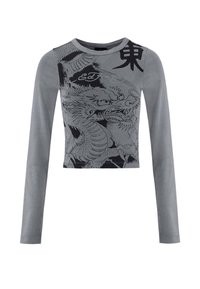 VIBRANT DRAGON LONG SLEEVE - Long sleeved top - black