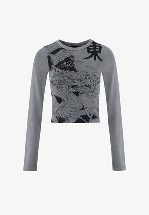 Ed Hardy VIBRANT DRAGON LONG SLEEVE - Langarmshirt - black