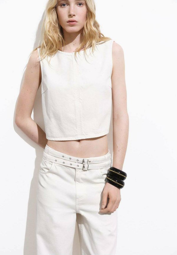 Relaxed fit jeans - gebroken wit4