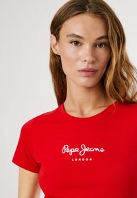 Pepe Jeans NEW VIRGINIA SS  - Apdrukāts T-krekls - royal red