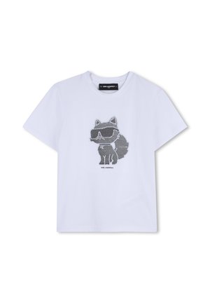 KARL LAGERFELD KIDS T-SHIRT - Tricou cu imprimeu - white