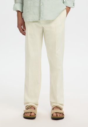 Selected SLH STRAIGHT LEROY - Bukser - cloud dancer