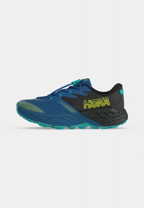 Hoka SPEEDGOAT 7 BIG KIDS UNISEX - Zapatillas de trail running - black/night glow blue — photo 2
