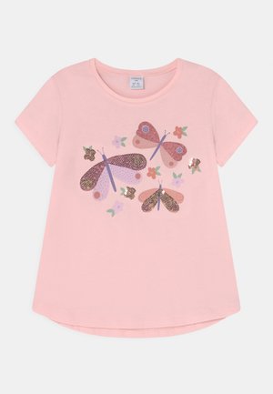 SEQUINS AND PRINT - T-shirt con stampa - light dusty pink