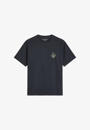 Marc O'Polo, MARC O'POLO T-SHIRT LOOSE MIT MARITIMER RÜCKENPRINT - T-shirt print - dark navy
