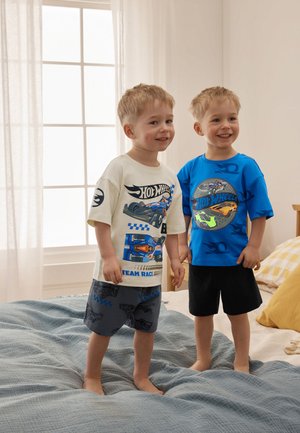 Next, REGULAR FIT - HOT WHEELS SHORT PYJAMAS 2 PACK SET - Pyjama - blue white