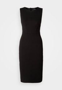 ZIP MIDI DRESS - Trikotāžas kleita - black