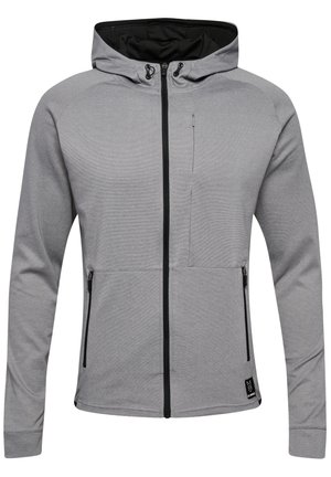 INTERVAL HOODIE - Zip-up sweatshirt - grey melange