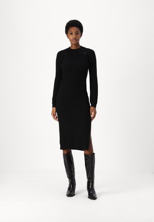 DRESS - Rochie tricotată - nero