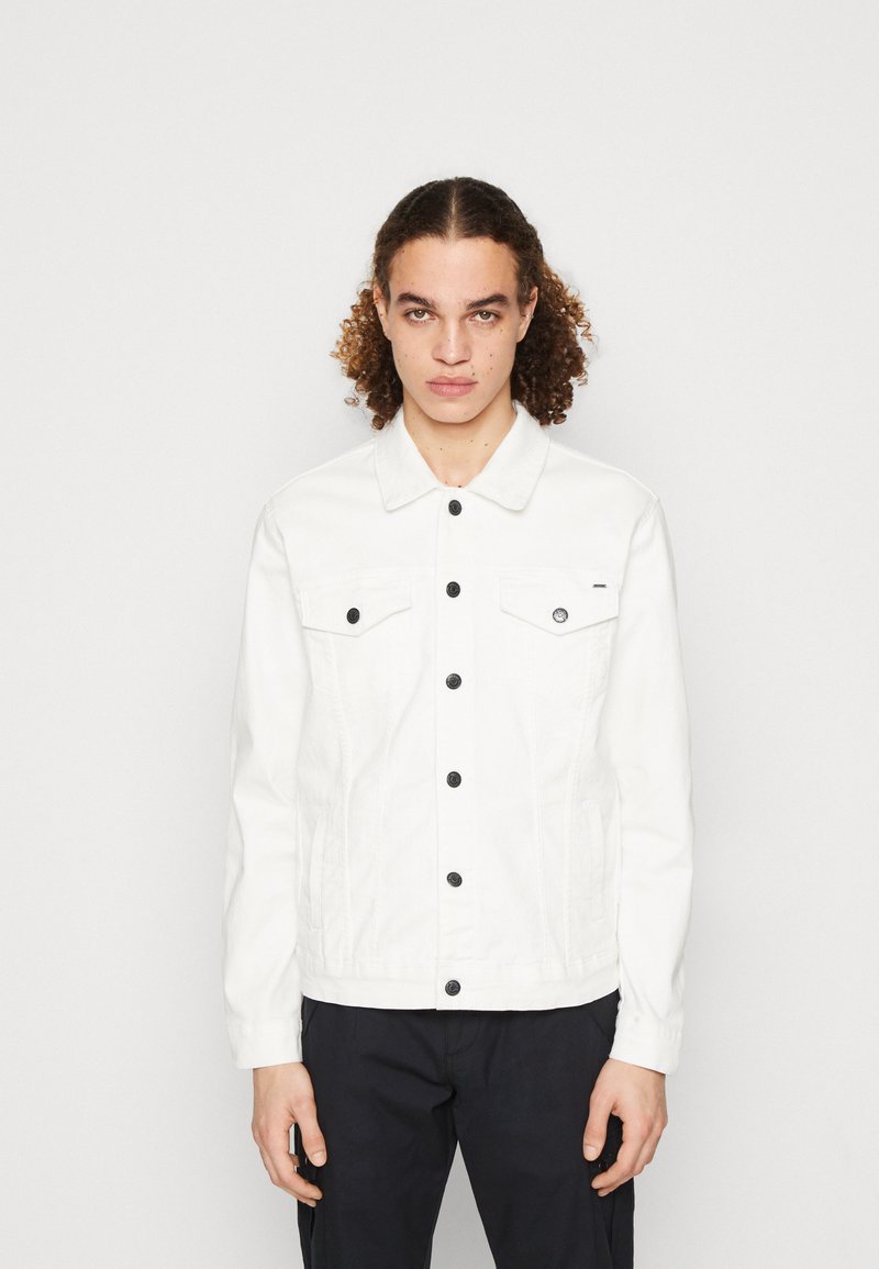 Only & Sons ONSCOIN LIFE COLOUR TRUCKER - Giacca di jeans - white