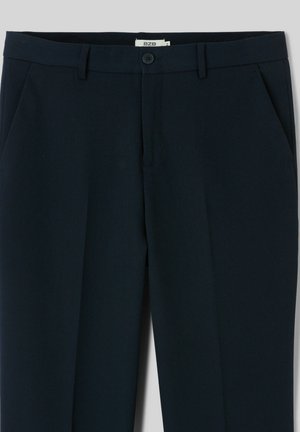 BZB, PANTALON URBAIN  FLUIDE À PLIS - Chino - bleu foncé