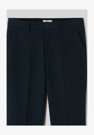 BZB, PANTALON URBAIN FLUIDE À PLIS - Chino - bleu foncé