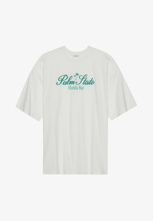 Even&Odd OVERSIZED - Potiskana majica - offwhite