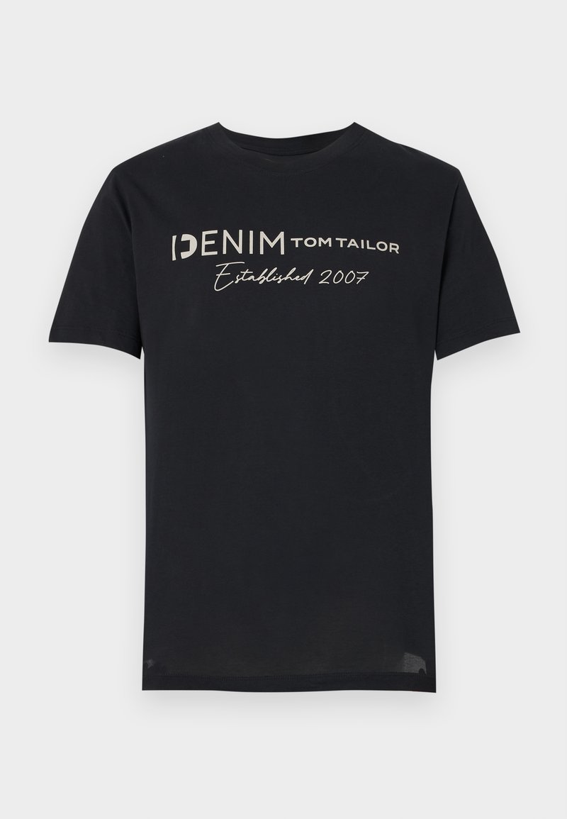 Tom Tailor Denim T-shirt print zwart Tom Tailor Denim T-shirt print zwart