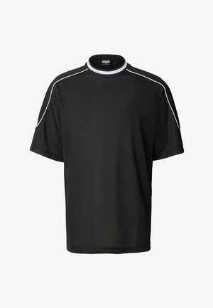 Urban Classics, PIPING MESH OVERSIZED TEE - T-Shirt basic - black