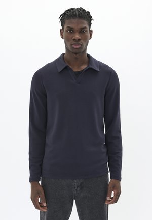 V - Polo shirt - dark navy