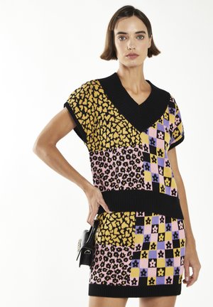 CARE RETRO INTARSIA - T-shirt print - retro block intarsia