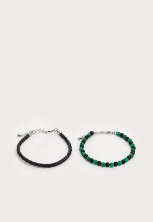 2 PACK - Bracelet - black green