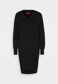 EOS DRESS - Strickkleid - black