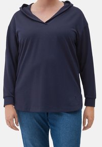 Triangle Jersey con capucha - dark blue