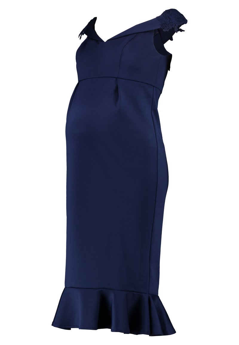 Chi Chi London Maternity Jurk donkerblauw