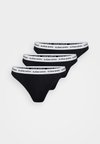 LOGO THONG 3 PACK - String - black