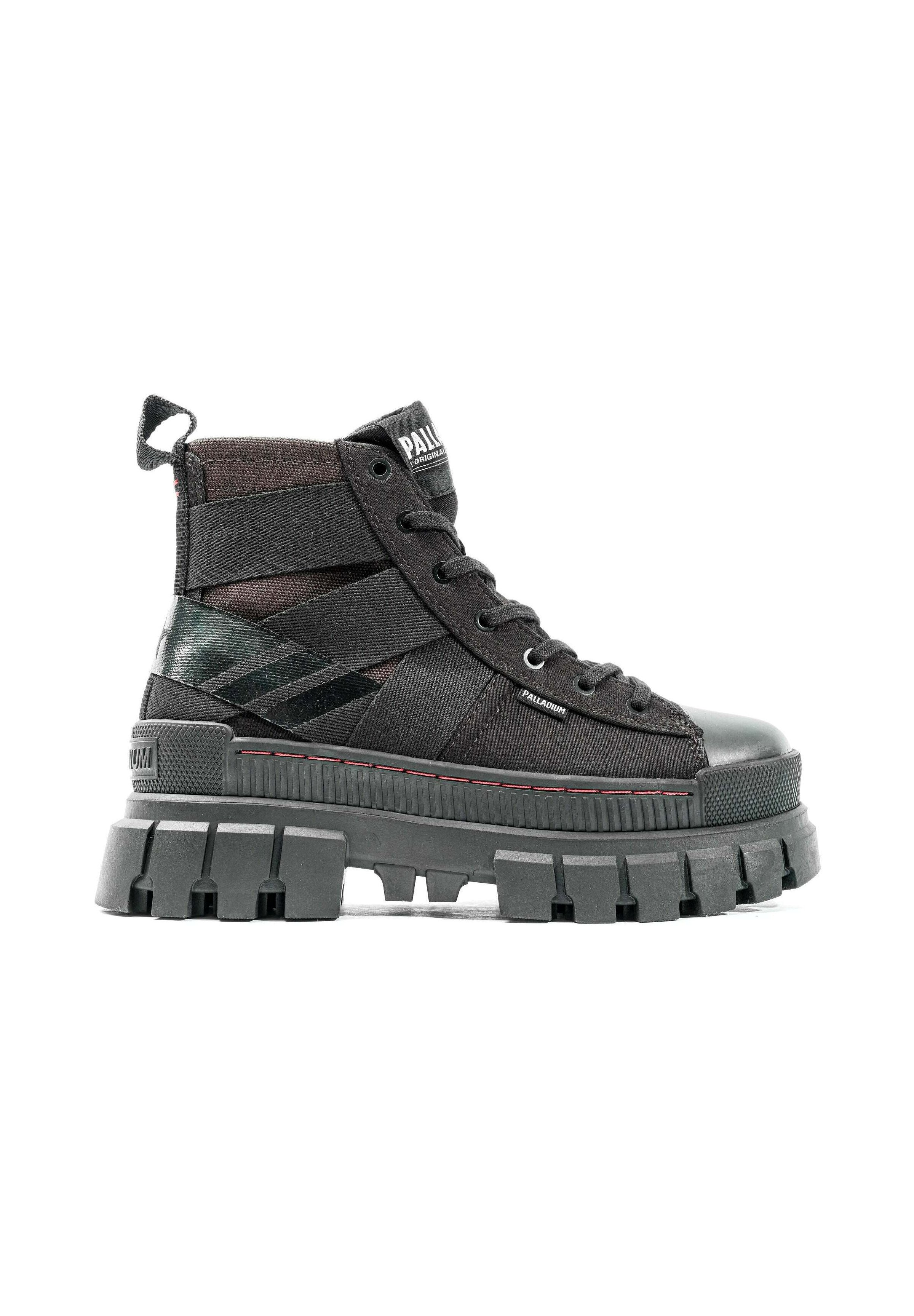 Palladium REVOLT HI ARMY - Platform ankle boots - black - Zalando