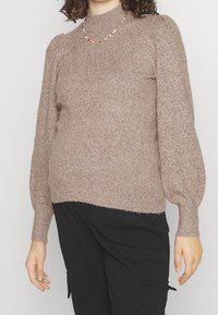 Vero Moda Maternity Stickad tröja - light brown