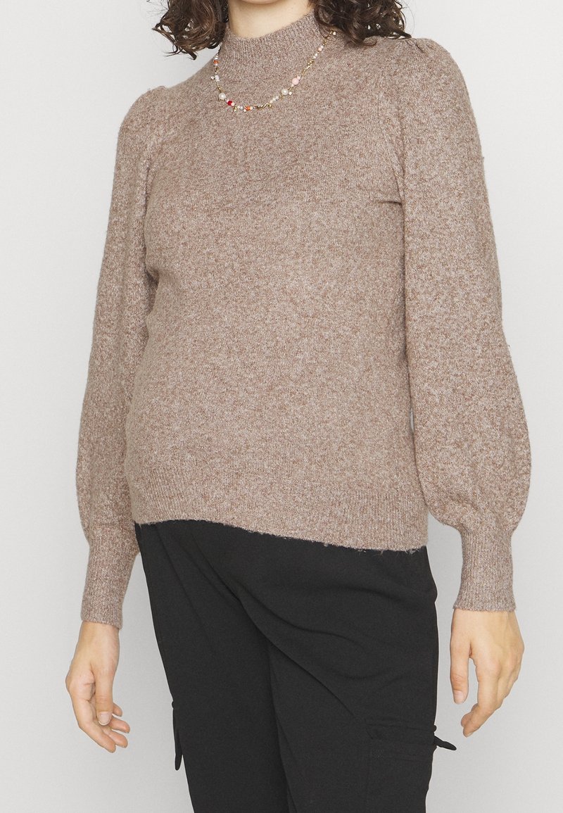Vero Moda Maternity Stickad tröja - light brown