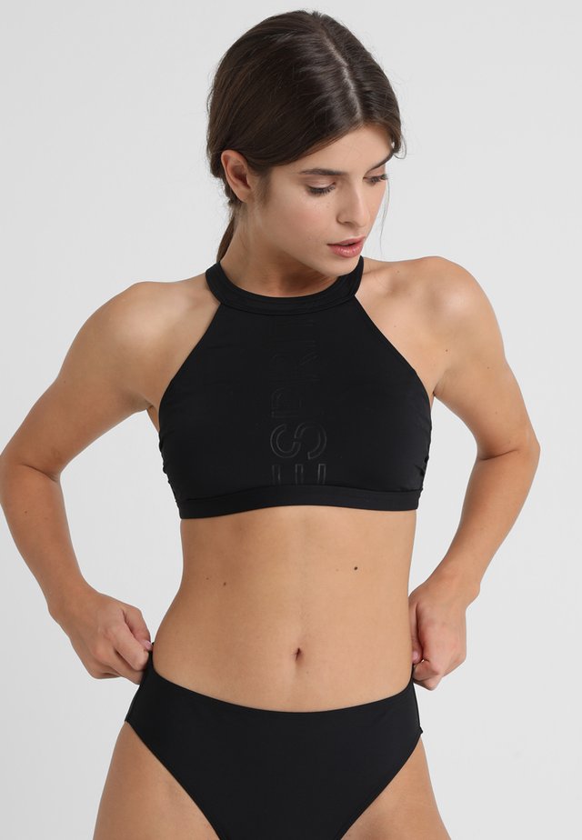 OCEAN BEACH PADDED HIGH NECK - Bikinitopp - black